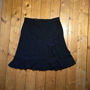 Talbots Black Knit Women's XL Skirt with Rufflle